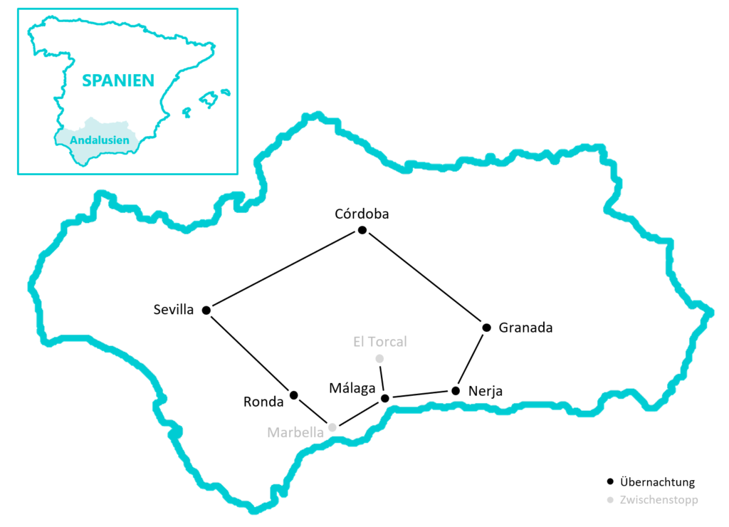 Andalusien: Route 11 Tage