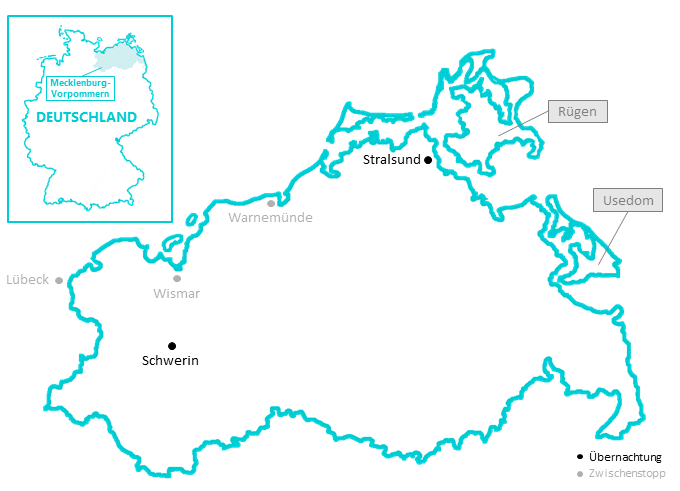 Ostsee: Route eine Woche