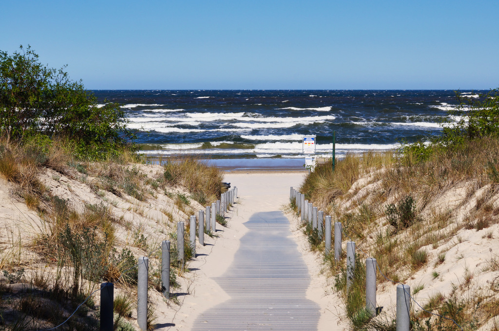 Usedom: Blick aufs Meer in Heringsdorf